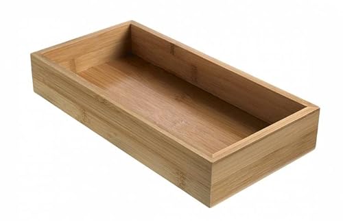 Leone Srl Contenitore Bamboo Asia Cm.15,3X30,6X5H Vassoio Portaoggetti Portatutto