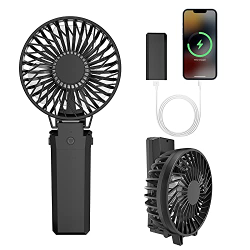 Handfan Ventilatore Portatile 5200Mah Personale Usb Ventola Elettrica Ricaricabile Con Regolazione A Clip 5 Velocità Batteria Di Alimentazione Mobile