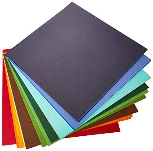 Docrafts, Set Di Cartoncini Quadrati, Multicolore (Blue/Orange/Red), 12 X 12, 75 Pz.