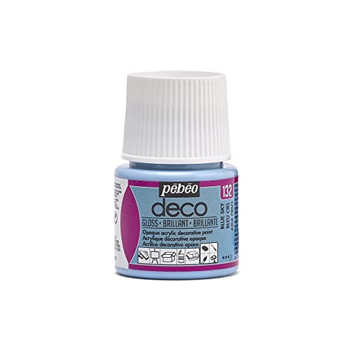 Pebeo Deco Bright Paint, Cielo Blu, 45 Ml