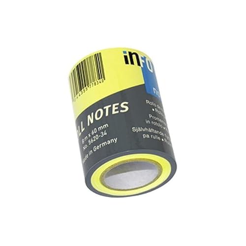 Info 5620-34 - Rotolo Di Foglietti Adesivi, Colore: Giallo Fluo