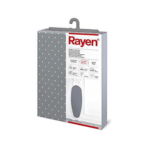 Rayen Medium Fodera Per Asse Da Stiro Universale, Cotone, Grigio, 13.3 Cm