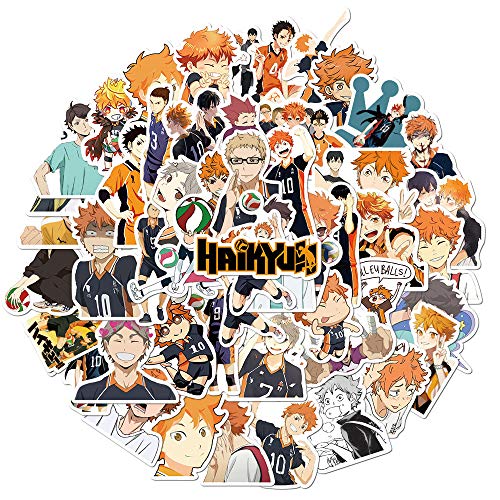 Adesivi Haikyuu 50 Pc Adesivi Anime Per Ragazzi Laptop Skateboard Adesivo Auto Impermeabile