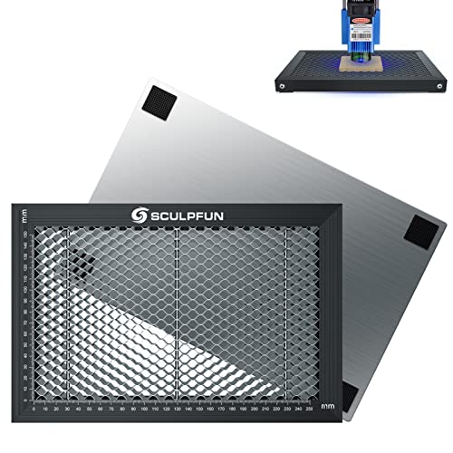Uadme Piattaforma Del Pannello Del Pannello Del Tavolo Da Lavoro A Nido D'Ape Laser Per Macchina Per Incisione Laser 200 Mm X 300 Mm Compatibile Con V