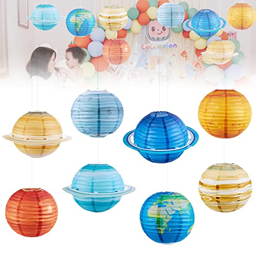 Lanterne Da Interno Da Arredo Pianeti Sistema Solare Bambini Lanterne Cinesi 8 Pz Pianeti Lanterna Cinese Carta Colorate Per Compleanni Baby Shower Fe