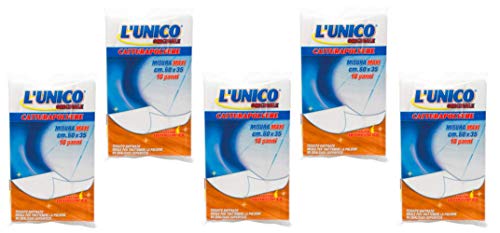 L'Unico Originale 50 Panni Spolverare Elettrostatici Pulizia Catturapolvere Panno Elettrostatico Cattura Polvere Antipolvere Pulire Mobili Pavimenti C