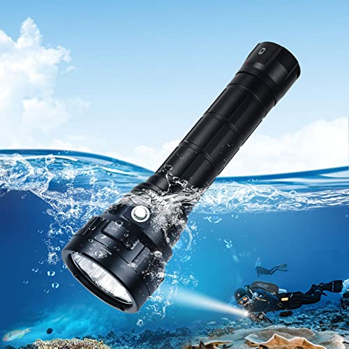 Wurkkos Torcia Subacquea Da 5000 Lumen Per Immersione,90 Elevato Cri Torcia Impermeabile Ipx8, 4 * Samsung Lh351D Led Torcia Professionale Diver Conco