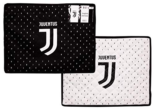 Juventus 52301002131 Tovaglietta Americana, Cotone, Nero, 46X36X0.5 Cm