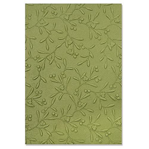Sizzix D Textured Impressions Cartella Per Goffratura Delicate Vischio Di Kath Breen | 665759 | Capitolo 3 2022, Multicolor, One Size