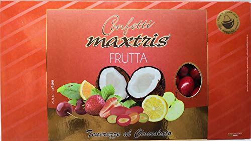 Maxtris | Confetti Italiani Di Mandorla | Mix Frutta Rosso | 1 Kg.