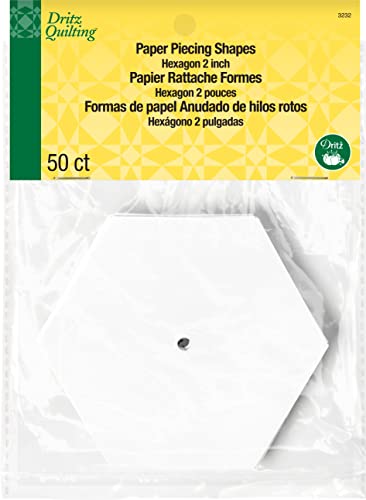 Dritz Quilting Paper Piecing Hexagon-2" 50/Pkg