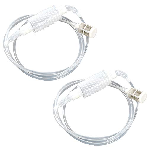 Fujie 2 Pezzi Wine Making Syphon Tube Mano Impastare Sifone Filtro Strumento Birra Vino Tools Kit Sifone Filtro Soft Tube, 2M