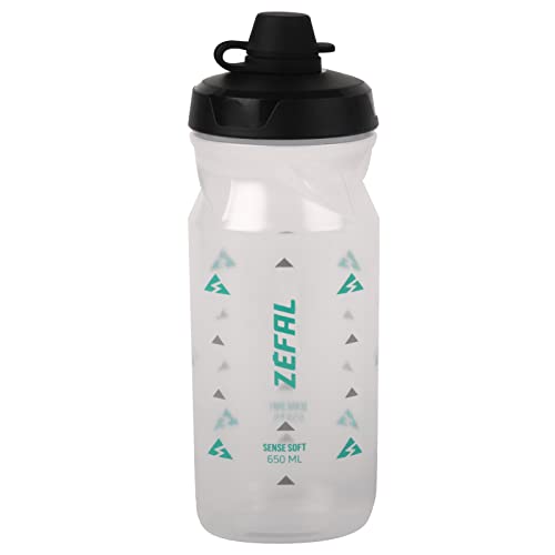 Zefal Sense Soft 65 No Mud - Borraccia Bici E Mtb Con Protezione Della Tettarella - Senza Bpa - Borraccia Sportiva E Ciclismo Inodore E Leggera - 650M