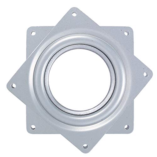 Piastra Girevole Quadrata Girevole Da 4"Lazy Susan Giradischi Girevole Cuscino Girevole Sgabello Da Bar Girevole Con Rivestimento Resistente Alla Corr