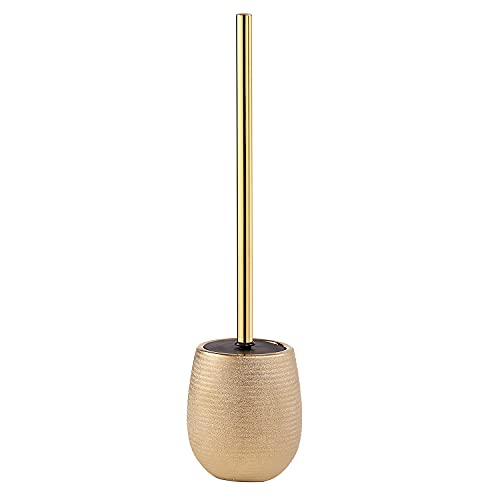 Gedy Oro, G-Astrid Scopino Wc Da Appoggio, Dimensioni 47X11,5X11,5 Cm Peso 0,648 Kg, Scopettino Bagno In Ceramica, Anni Di Garanzia 2, Design R&S, Uni
