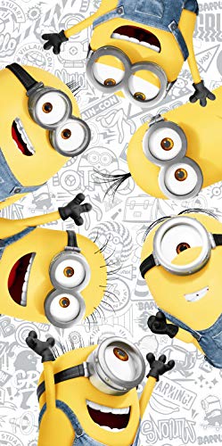 Jerry Fabrics Minions - 70 X 140 Cm, 100% Cotone Friends