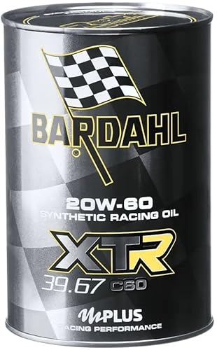 Bardahl - Lubrificante Xtr 39.67 C60 20W60 Racing, Olio 100% Sintetico E Ultra Viscoso, Per Motori Auto Da Corsa O Ad Elevata Potenza, Impiego Sportiv