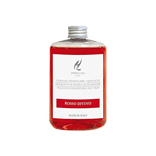 Hypno Casa - Ricarica Per Diffusori Di Profumo D'Ambiente, 500Ml. (Rosso Divino)