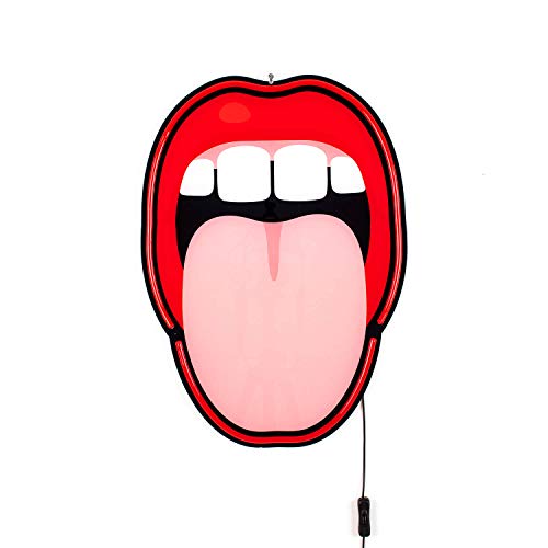 Seletti & Studio Job Led Signs Lampada Da Parete A Led, Lingua
