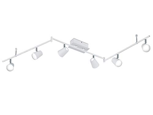Trio Leuchten Trio 873110631 Narcos Faretto Led, 6X6 W, Bianco, 180 Cm, 10.0 X 177.0 X 23.0 Cm
