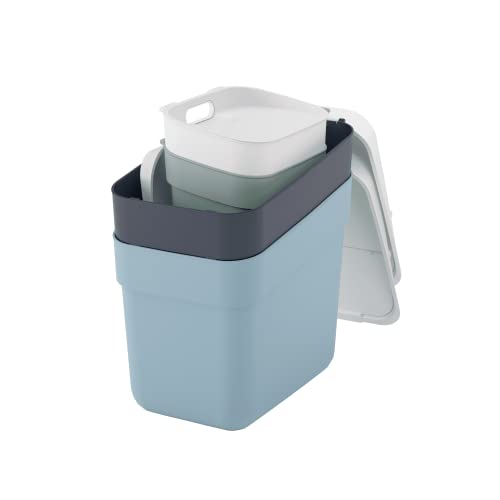 Curver Ready To Collect Set, Composto Da 4 Pezzi Con Colori E Taglie Assortiti, 2X10L + 2X20L