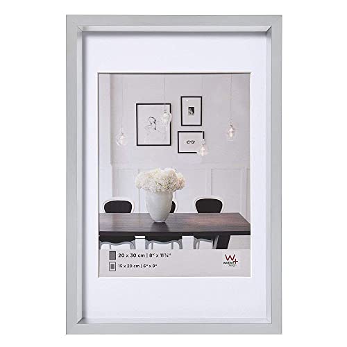 Walther Design Argento 30 X 40 Cm Con Passe-Partout, Cornice In Plastica Steel Style Es040S