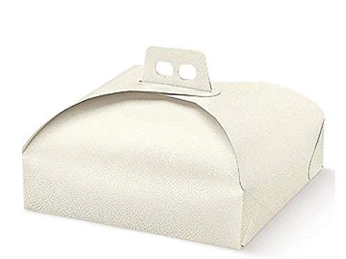 25 Pz Porta Torta Cm. 36X36 Per Alimenti Scatola In Cartone Trasportare Dolci Torte Paste Pasticceria Adatto Per Paste, Pastine, Tortine Vassoi Rettan