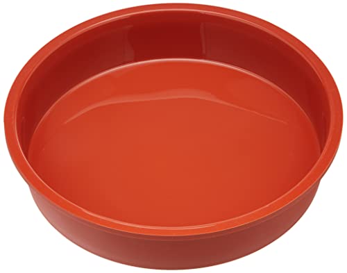 Silikomart Sft 226 Tortiera In Silicone + Anello Terracotta Ø 260Mm H 6 Cm In Nylon + Cav, Rosso