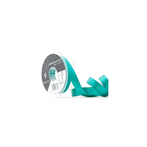 Berisfords 3501 Nastro Di Raso Double Face, Verde Giada, 15 Mm, 20 Unità