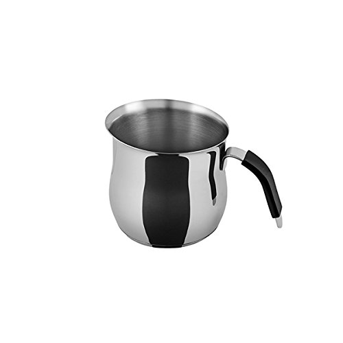 Officine Standard 8448604 Lattiera Inox Cc450 Preparazione Colazione Arredo Tavola, Acciaio/Nero