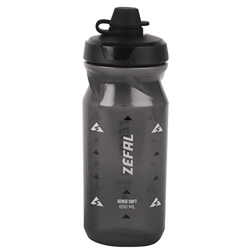 Zefal Sense Soft 65 No Mud - Borraccia Bici E Mtb Con Protezione Della Tettarella - Senza Bpa - Borraccia Sportiva E Ciclismo Inodore E Leggera - 650M