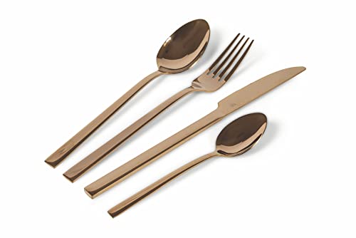 Villa D’Este Home Tivoli Lexington Set 24 Posate In Acciaio Copper Lucido