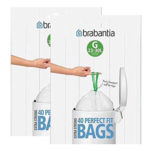 Brabantia - Sacchetto Per La Spazzatura 23-30 Liter (G) (80 Stuck)