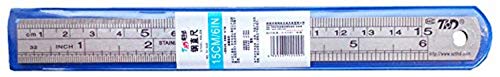 Thd Righello In Acciaio Inox, 15 Cm, 0.7 Mm Di Spessore