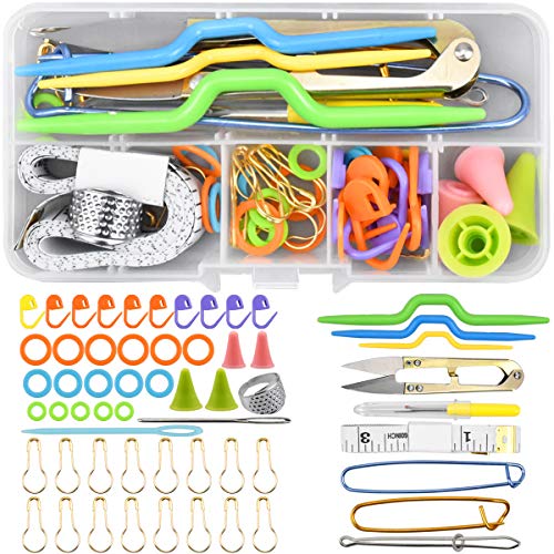 56 Pezzi Uncinetto Accessori Per Maglieria Segnapunti Set Per Maglieria Anelli Per Utensili Per Maglieria Ferri Da Maglia Artigianato Fai Da Te Access