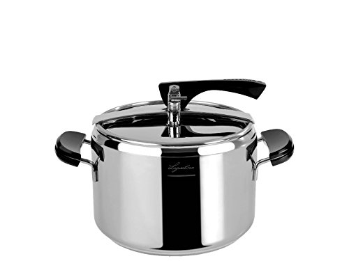 Lagostina La Classica Pentola A Pressione Con Cestello Ed Ecodose, Ø 22 Cm, 5 Lt, Acciaio E Nero