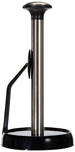 Arcos Accessori, Portarotoli, Fatto Di Acciaio Inossidabile E Abs,, Colore Nero