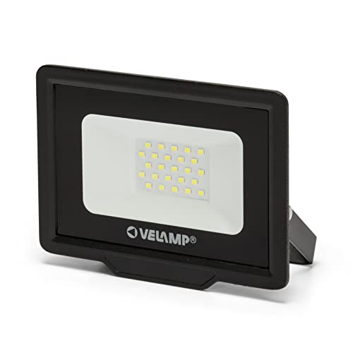Velamp Padlight5, Proiettore Led Smd Ip65, Nero 4000K (Bianco Naturale), 20W