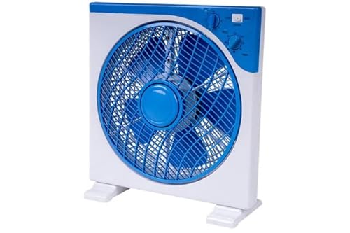 Nataluna Ventilatore Da Tavolo Quadro 30Cm 45W Az, Come Da Foto
