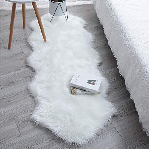 Yihaic Faux Tappetto Di Pelle Di Pecora Tappeto, Pecora Agnello Imitazione Pelliccia Sintetica Decorativa, Adatto Per Tappeto Per Soggiorno, Tappetino