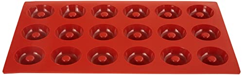 Silikomart Sf010 Savarin Stampo In Silicone Platinum Ø41 H 12 Mm, Rosso