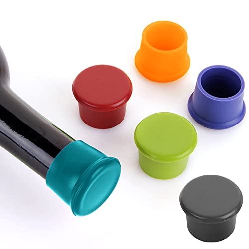 6 Pezzi Tappo A Corona In Silicone,Tappo Per Bottiglia In Silicone,Vino Per Alimenti Tappo Per Bottiglia,Riutilizzabile Tappo Di Bottiglia,Per Vino Ch