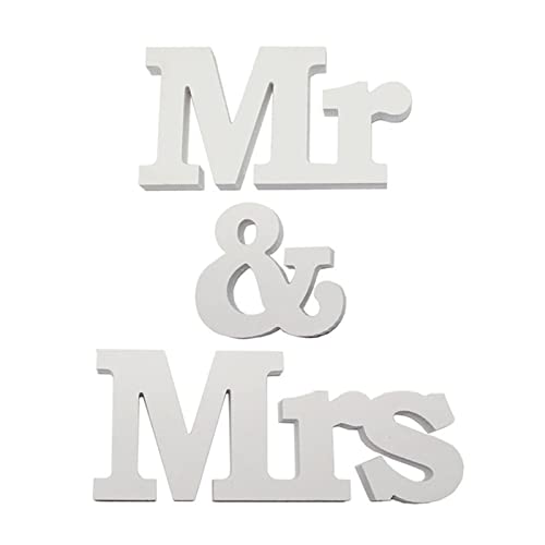 Eqlef Mr & Mrs Decorazioni Matrimonio, Mr E Mrs Letter Matrimonio Decorazioni Tavolo Mr E Mrs Nozze Segno Superiore Tavola Regalo Anniversario Matrimo