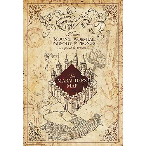 Abystyle - Harry Potter Poster, Maurauder'S Map, 91.5 X 61 Cm