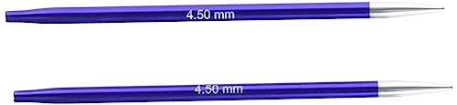 Knitpro Zing Normale Ferri Da Maglia Circolari Intercambiabili, Alluminio, Multicolore, 4,50 Mm