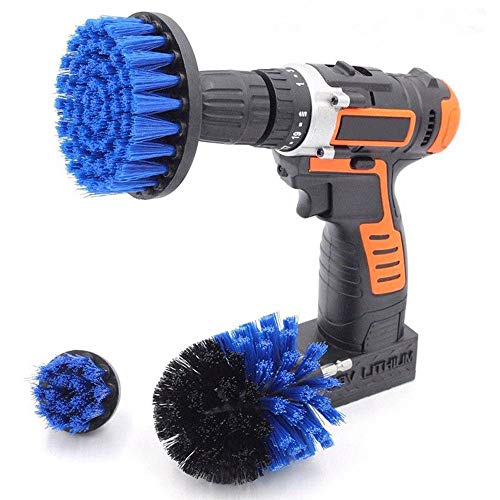 Spazzola Da Trapano,Yefun 3 Pcs Power Scrubber Scrubbing Scrub Spazzola Di Pulizia Per Pulizia Di Doccia, Vasca Da Bagno, Piastrelle, Intonaco, Moquet