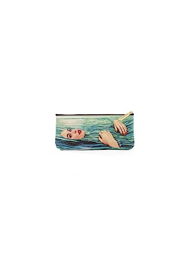Seletti Astuccio Pencil Case Toiletpaper Sea Girl - 21 X 9 Cm