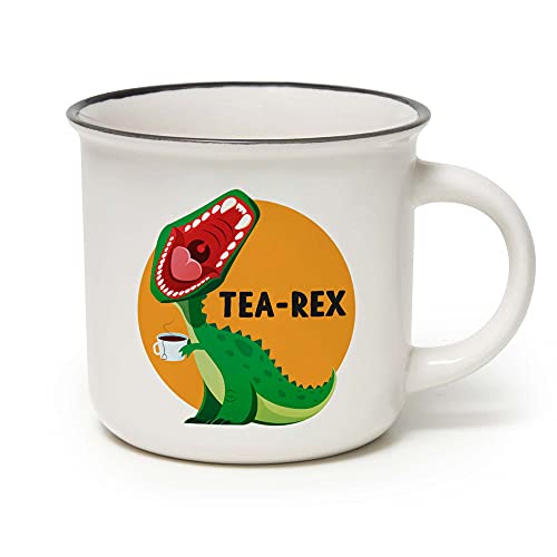 Legami Cup-Puccino Tea Rex Tazza, Porcellana Bone China, Multicolore, 350Ml