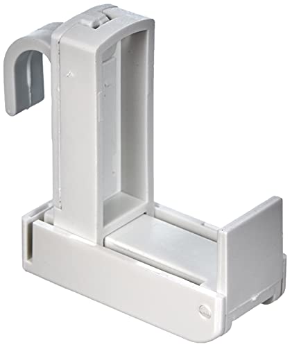 Gardinia Supporto A Clip Per Asta Da Tenda, Bianco, 0.1, 2 Unità