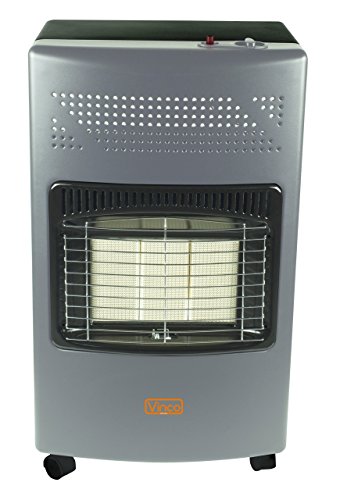 Vinco 71406 Stufa A Gas Con Pannello Infrarossi, 4200 Watt, Grigio Scuro
